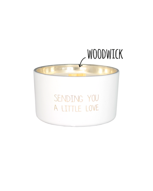 My Flame Lifestyle | Sojakaars met houten lont - Sending you a little love | Conceptstore Sisalla