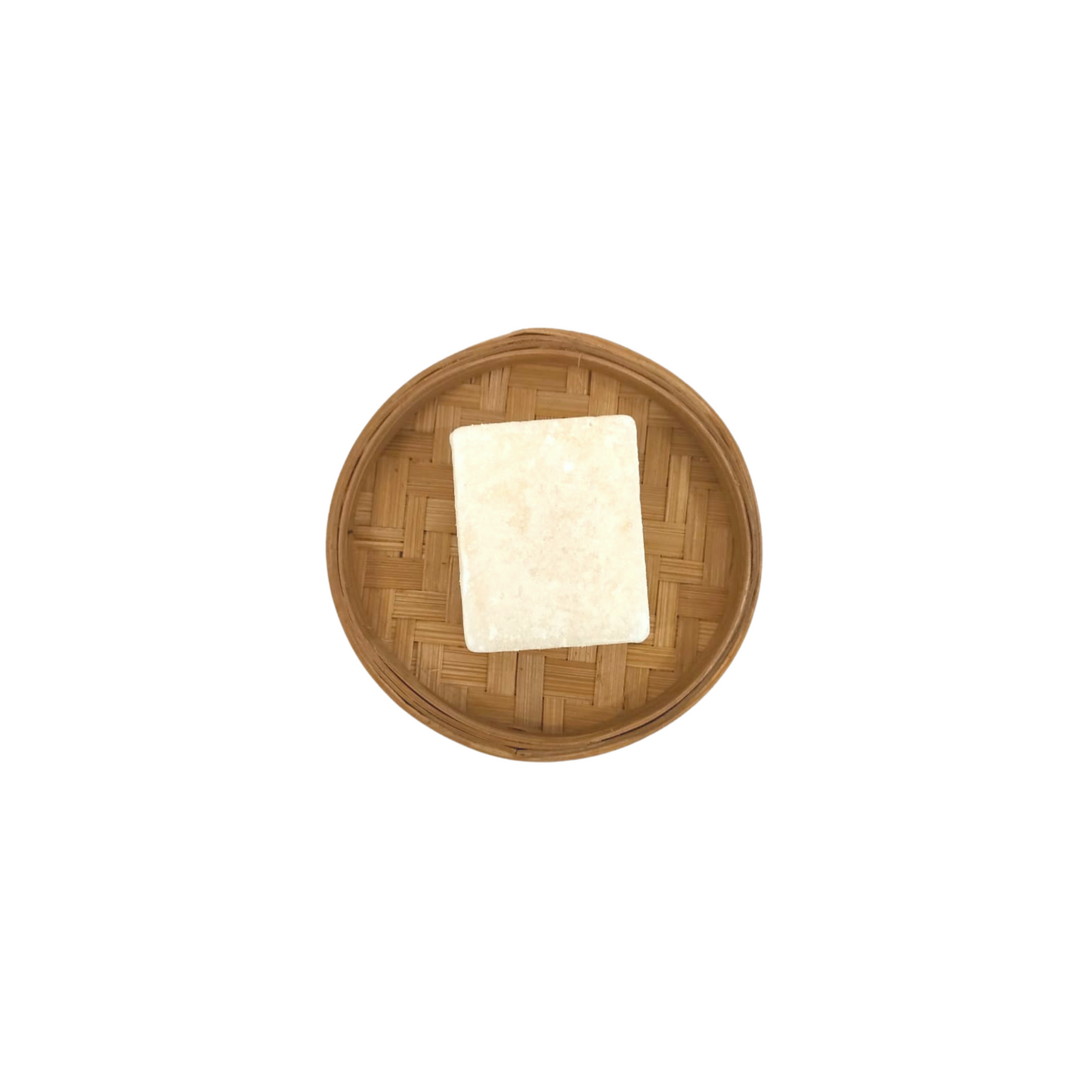 ByBazz | Rond bamboe schaaltje in naturelkleur voor amberblokje | Conceptstore Sisalla