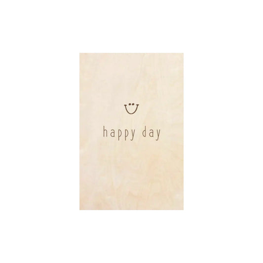 Houten kaart | Happy day | Conceptstore Sisällä