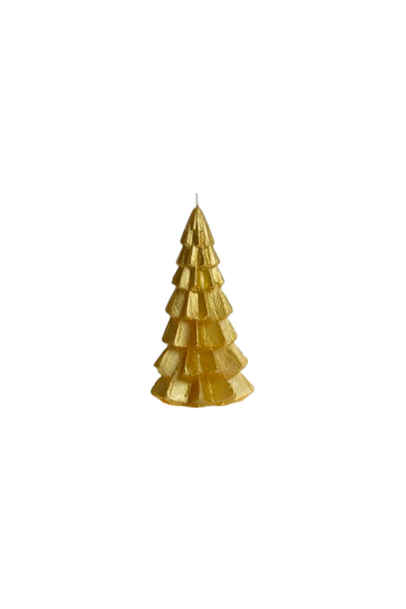 Rustik Lys | Kerstboomkaars xs in metallic goud | Conceptstore Sisalla