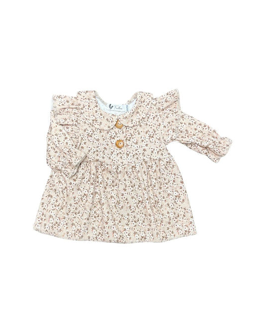 Feathers | Katoenen ruffle blouse met bloemenprint in maat 62/68 | Conceptstore Sisalla
