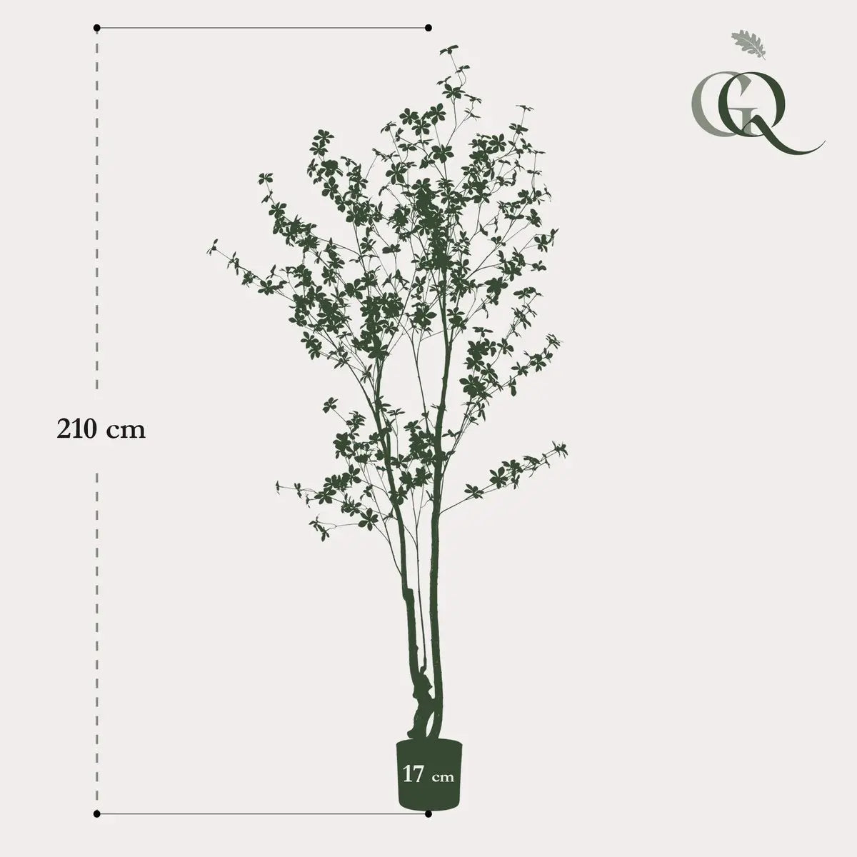 Kunstplant | Tropaeolum Speciosum | 210 cm