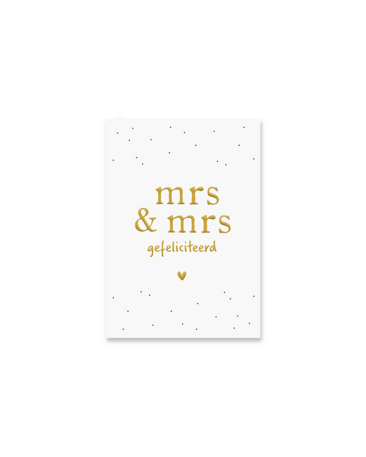 Enkele kaart | Mrs & Mrs