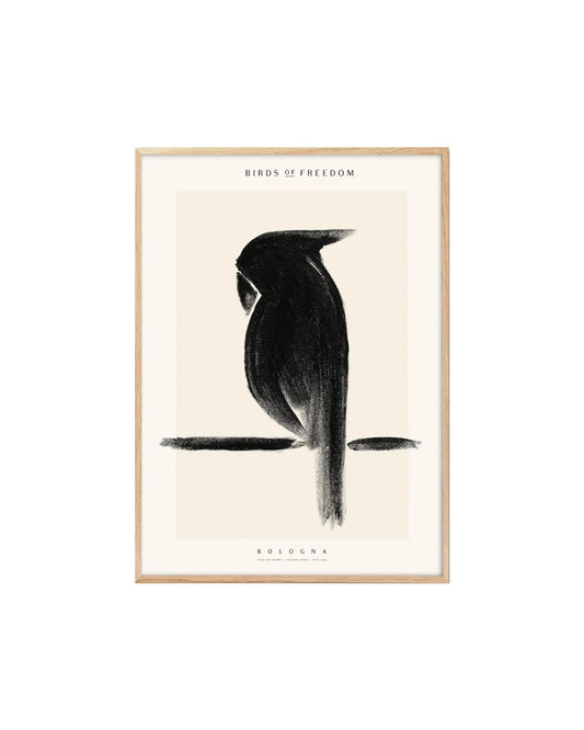 Pre-order | Poster | 30 x 40 cm | Yente - Birds of Freedom Bologna
