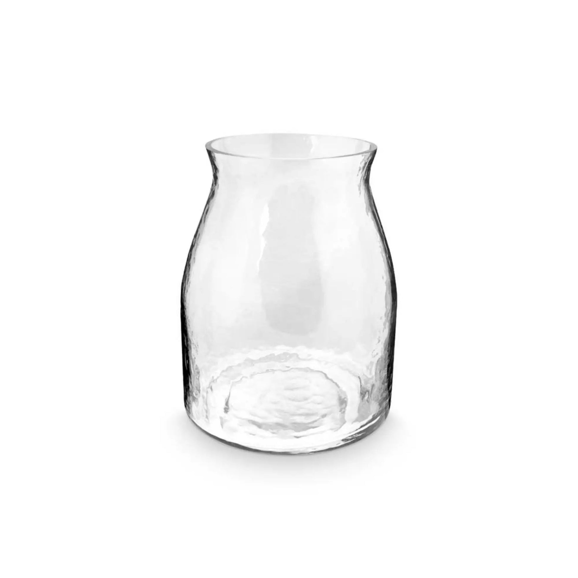 VT Wonen | Heldere vaas van gehamerd glas in tulpvorm | Conceptstore Sisalla