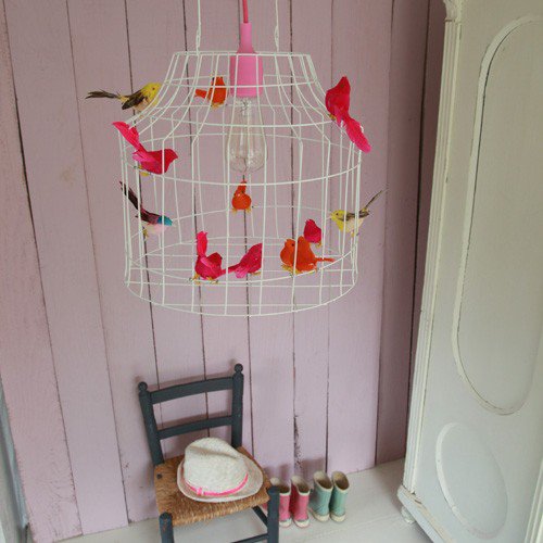 Hanglamp met vogeltjes | Ø 35 cm | Neon
